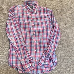 Bonobos Plaid Shirt in Blue and Pink